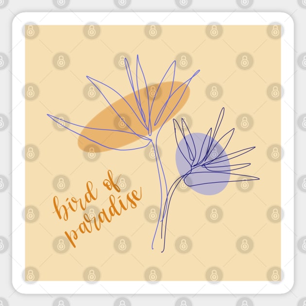 Bird of Paradise Sticker by lyndsiemark